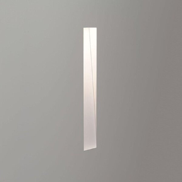 Astro 1212040 Borgo Trimless One Light Recessed Wall Light In White, 2700K - Width: 200mm