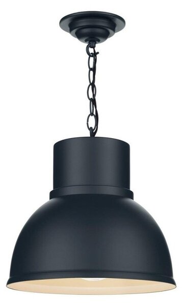David Hunt Lighting SHO0199 Shoreditch One Light Ceiling Pendant Light In Smoke Blue - Small: Dia - 310mm