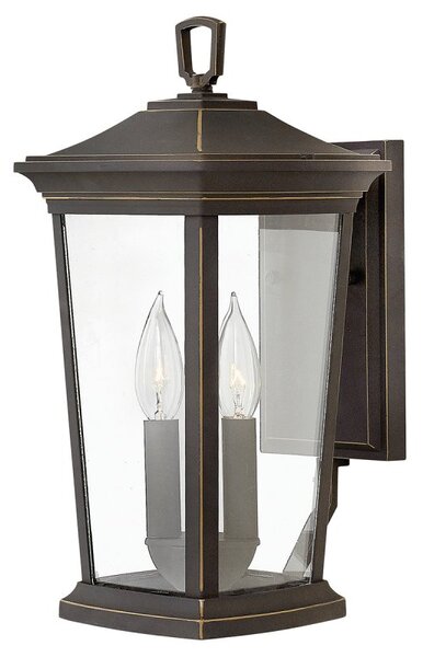 HK-BROMLEY2-M Bromley 2 Light Medium Wall Lantern Light In Oil Rubbed Bronze