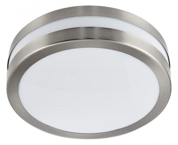 Searchlight 2641-28 Flush Round Outdoor Ceiling Light In Stainless Steel With Polycarbonate Diffuser