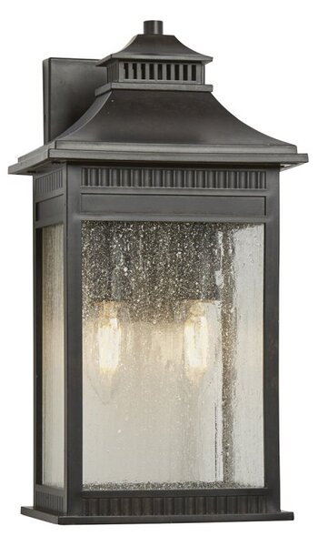 Elstead QZ-LIVINGSTON2-M Livingston 2 Light Medium Wall Lantern Light In Imperial Bronze