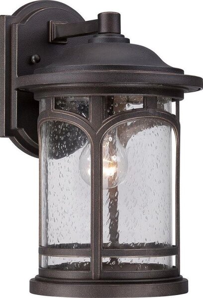 QZ/MARBLEHEAD2/M Marblehead 1 Light Medium Wall Lantern Light In Palladian Bronze
