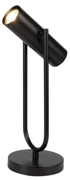 Searchlight 2791BK Telescope One Light Table Lamp With Adjustable Head In Black