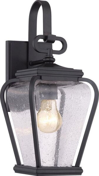 QZ/PROVINCE2/S Province 1 Light Small Wall Lantern Light In Mystic Black