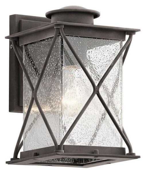 KL/ARGYLE2/S Argyle 1 Light Small Outdoor Wall Light In Weathered Zinc