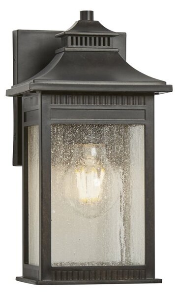 Elstead QZ-LIVINGSTON2-S Livingstone 1 Light Small Wall Lantern Light In Imperial Bronze