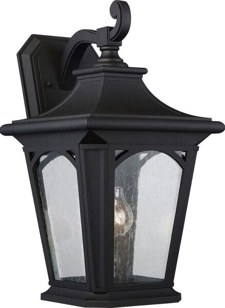 QZ/BEDFORD2/L Bedford 1 Light Large Wall Lantern Light In Mystic Black