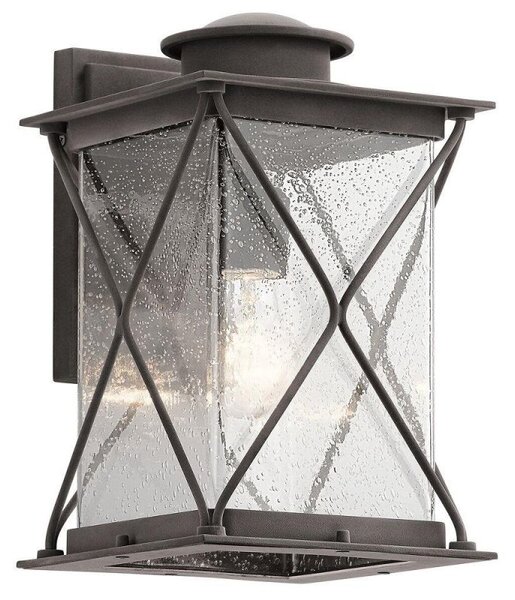 KL/ARGYLE2/M Argyle 1 Light Medium Outdoor Wall Light In Weathered Zinc