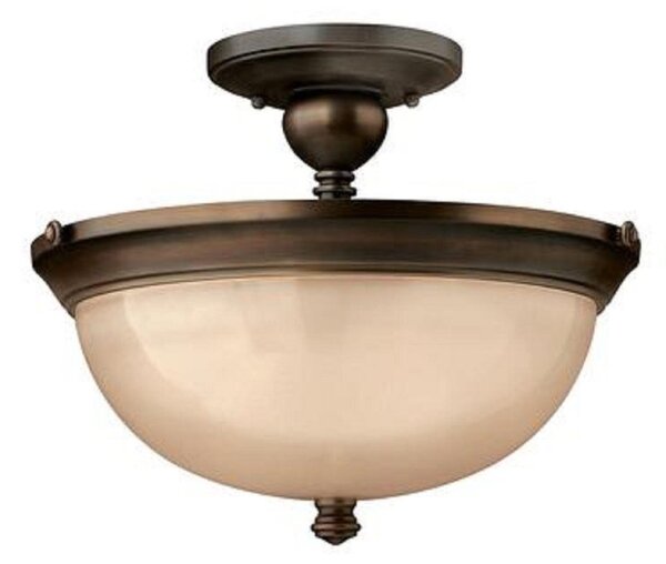 HK/MAYFLOWER/SF Mayflower 3 Light Semi Flush Ceiling Light In Olde Bronze