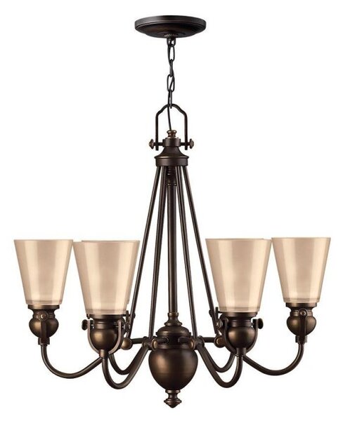 HK/MAYFLOWER6 Mayflower 6 Light Ceiling Chandelier Light In Olde Bronze
