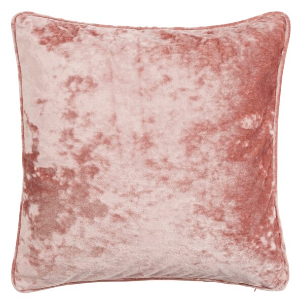 Crushed Velour Cushion Pink