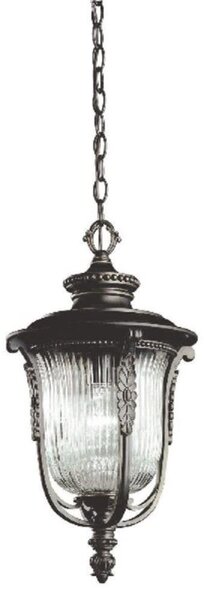 Elstead KL/LUVERNE8/M Luverne 1 Light Chain Lantern Ceiling Pendant Light In Rubbed Bronze