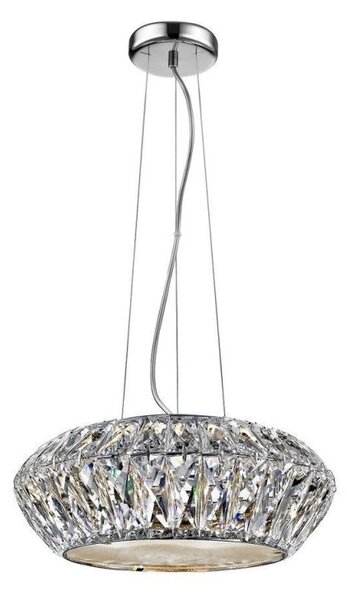 Impex LED1705/04/CH Armel Four Light Ceiling Pendant Light In Chrome - Dia: 290mm