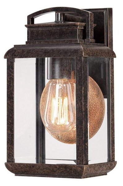 Elstead QZ/BYRON/S Byron 1 Light Small Wall Lantern Light In Imperial Bronze - Height: 305mm
