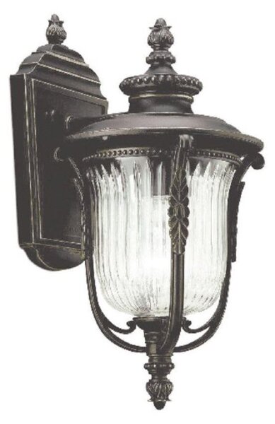 Elstead KL/LUVERNE2/S Luverne 1 Light Small Wall Lantern Light In Rubbed Bronze