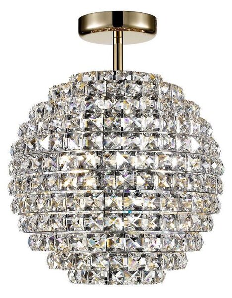 Impex CFH608241/SF/G Nord Four Light Semi Flush Ceiling Light In Gold