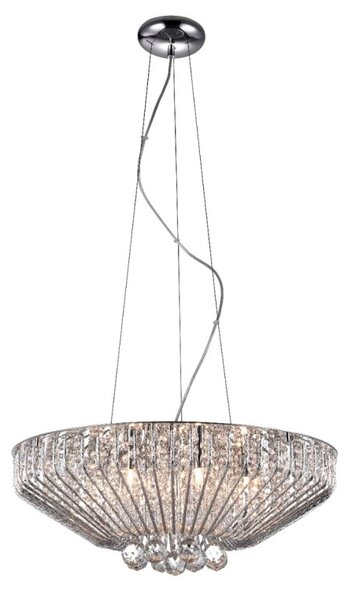 Impex Marco Seven Light Ceiling Pendant Light In Chrome