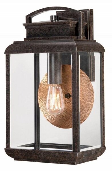 Elstead QZ/BYRON/L Byron 1 Light Large Wall Lantern Light In Imperial Bronze - Height: 457mm