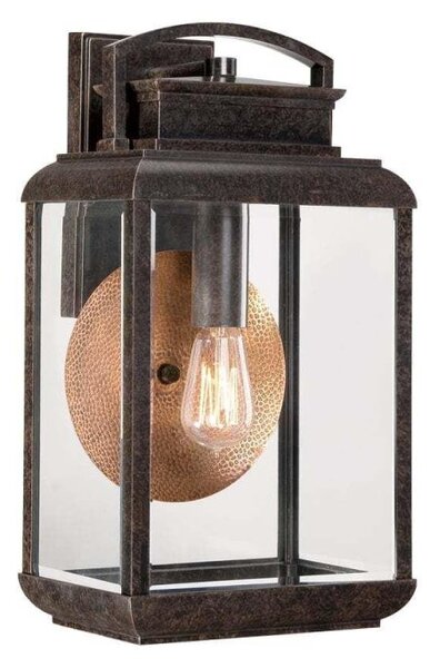Elstead QZ/BYRON/M Byron 1 Light Medium Wall Lantern Light In Imperial Bronze - Height: 368mm