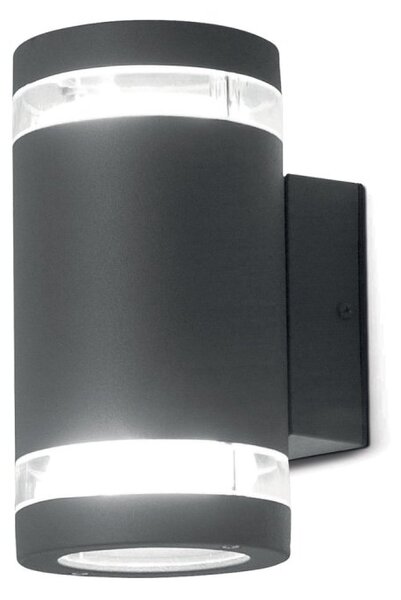 Elstead Magnus 2 Two Light Wall Light In Dark Grey - Height: 188mm