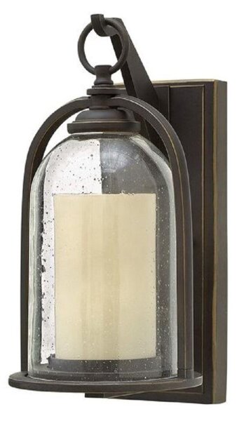 HK/QUINCY/S Quincy 1 Light Small Wall Lantern Light In Oil Rubbed Bronze