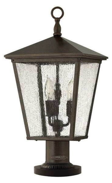 HK/TRELLIS3/L Trellis 3 Light Pedastal Light In Regency Bronze