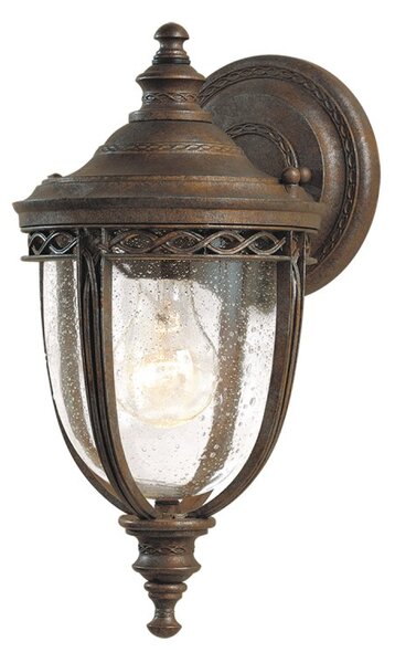 Elstead FE-EB2-S-BRB English Bridle 1 Light Small Wall Lantern Light In British Bronze