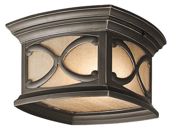 Elstead KL/FRANCEASI/F Franceasi 2 Light Flush Ceiling Mount Light In Olde Bronze