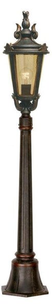 Elstead BT4/M Baltimore 1 Light Medium Pillar Light In Weathered Bronze