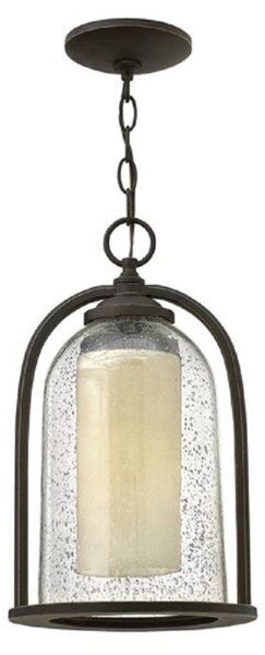 HK/QUINCY8/M Quincy 1 Light Chain Ceiling Lantern Light In Oil Rubbed Bronze