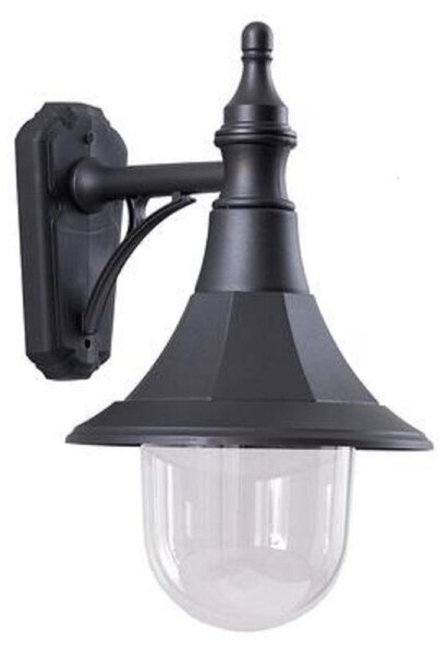 Elstead SHANNON DOWN Shannon 1 Light Outdoor Down Light Wall Light In Black