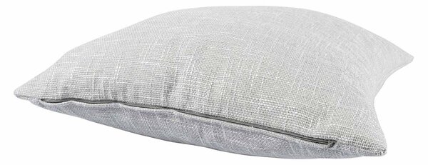 Homescapes Textured Light Grey Cushion Cover, 45 x 45 cm