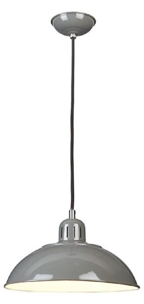 Elstead FRANKLIN/P GY Franklin 1 Light Ceiling Pendant Light In Grey