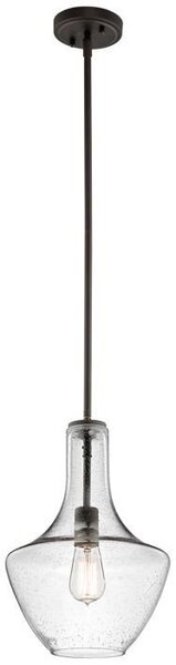 KL/EVERLY/P/S OZ Everly 1 Light Small Ceiling Pendant Light In Olde Bronze