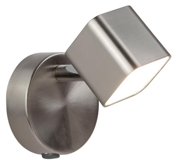 Searchlight 4231SS Quad One Light Wall Spotlight In Satin Silver And Glass