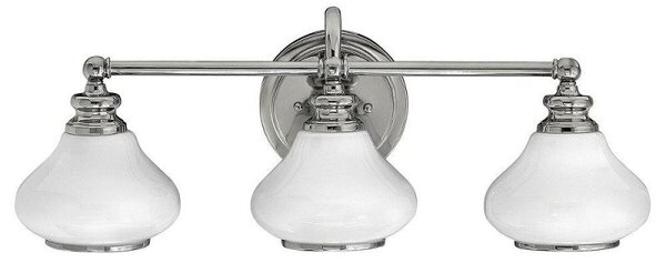 HK/AINSLEY3 BATH Ainsley3 Light Bathroom Wall Light In Polished Chrome