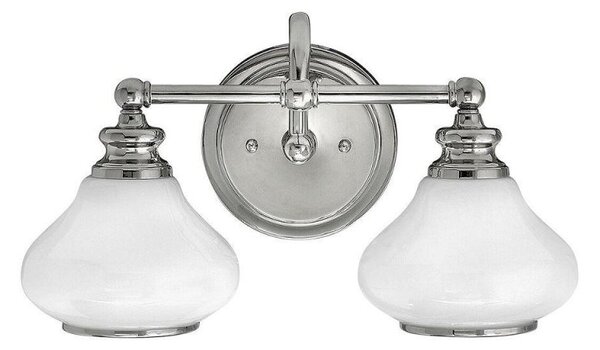 HK/AINSLEY2 BATH Ainsley 2 Light Bathroom Wall Light In Polished Chrome