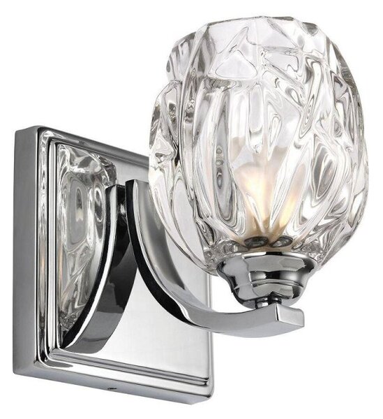 FE/KALLI1 BATH Kalli 1 Light Bathroom Wall Light In Polished Chrome