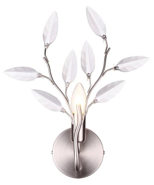 Meadow 1 Light Wall Light Fitting In Satin Silver