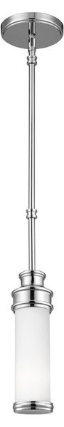 Elstead FE-PAYNE-MPBATH Payne 1 Light Mini Pendant Ceiling Light In Polished Chrome
