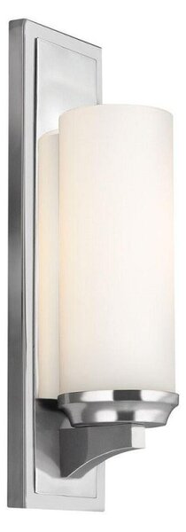 FE/AMALIA1/LBATH Amalia 1 Light Large Bathroom Wall Light In Polished Chrome - Height: 406mm