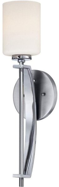 QZ/TAYLOR1L BATH Taylor 1 Light Large Bathroom Wall Light In Polished Chrome