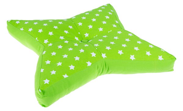 Homescapes Green Stars Children’s Star Floor Cushion