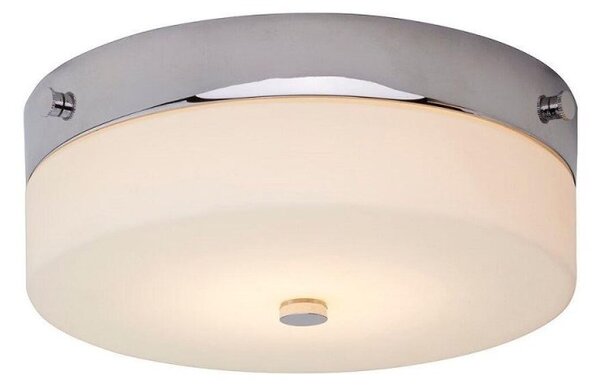 Elstead TAMAR/F/M PC Tamar Medium Bathroom Flush Ceiling Light In Polished Chrome - Dia: 235mm