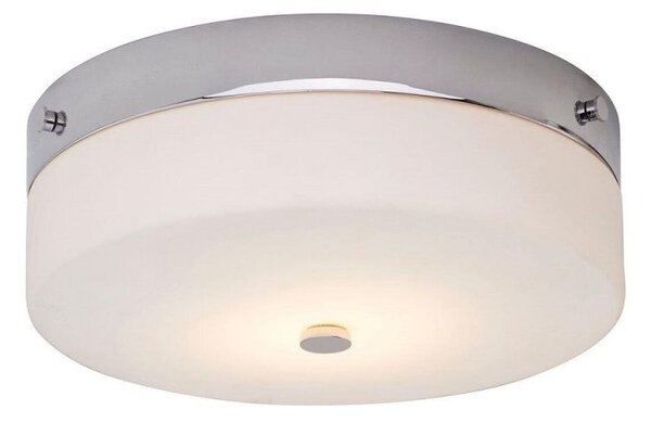 Elstead TAMAR/F/L PC Tamar Large Bathroom Flush Ceiling Light In Polished Chrome - Dia: 290mm