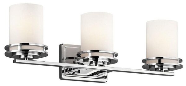 KL/HENDRIK3 BATH Hendrik 3 Light Bathroom Wall Light In Polished Chrome