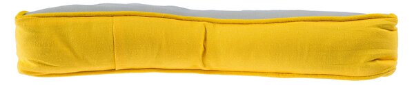 Homescapes Grey and Yellow Star Floor Cushion