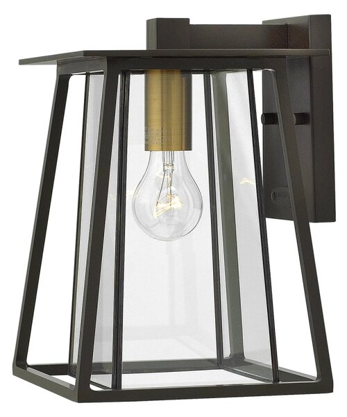 HK-WALKER2-M Walker 2 Light Medium Wall Lantern In Buckeye Bronze - Height: 312mm