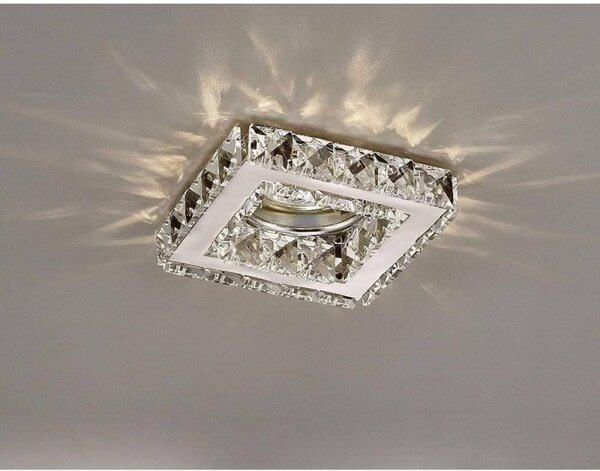 Diyas IL30837CH Galaxy Square Recessed Downlight In Polished Chrome