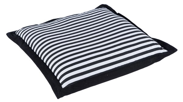 Homescapes Black and White Striped Seat Pad